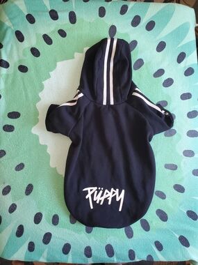 Puppy Black Street Hoodie For Small/Medium Dogs